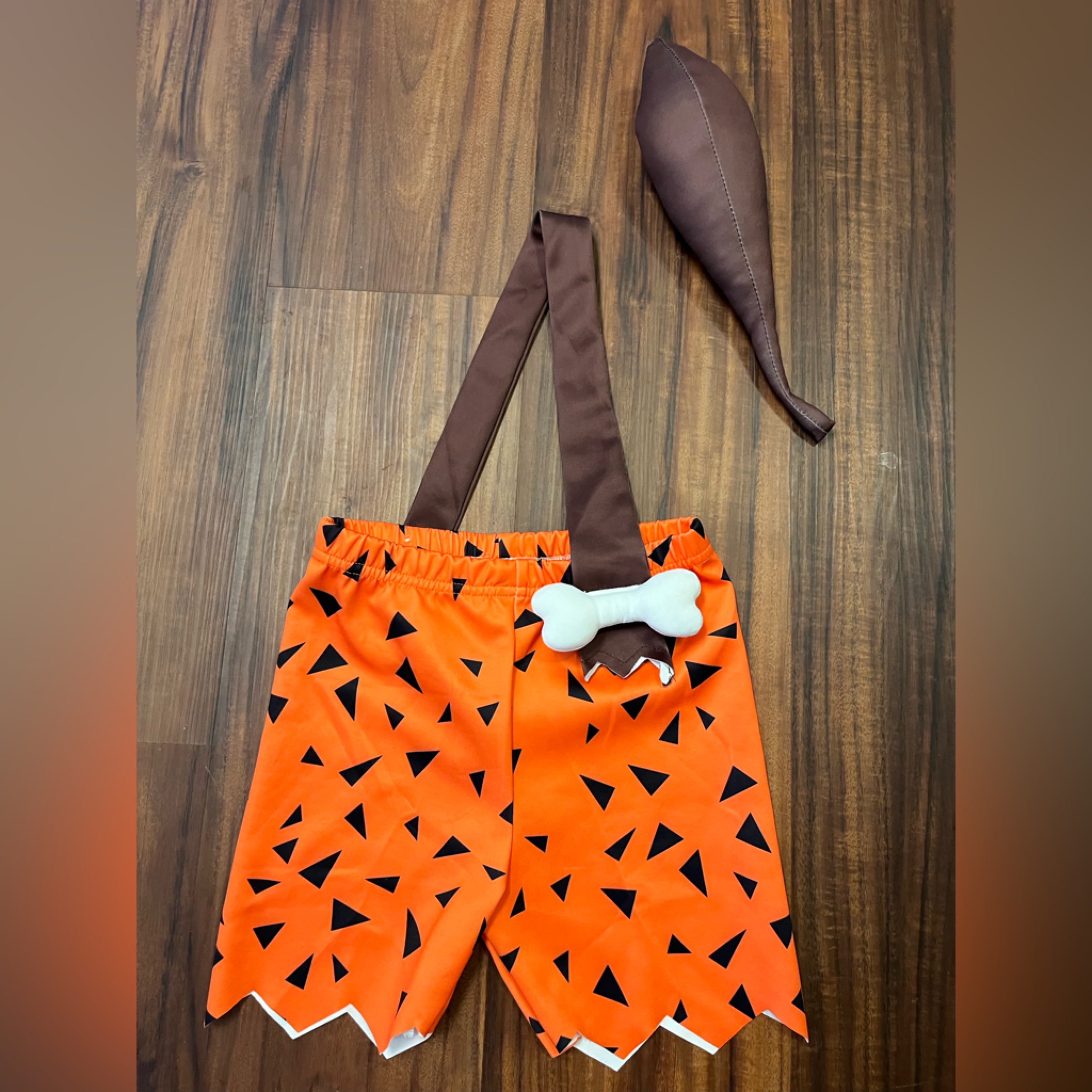 Euc Toddler Bam Bam Costume 34t
